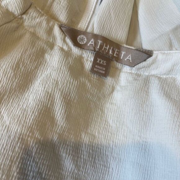 Athleta Avenue Crepe Jacket Women's White Zipper Pockets Vented Tie Waist XXS - Picture 6 of 13